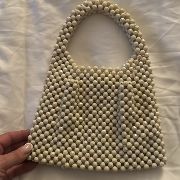 Vintage one of a kind small purse made in Italy out or beads, Brand name Delill - Picture 4 of 5